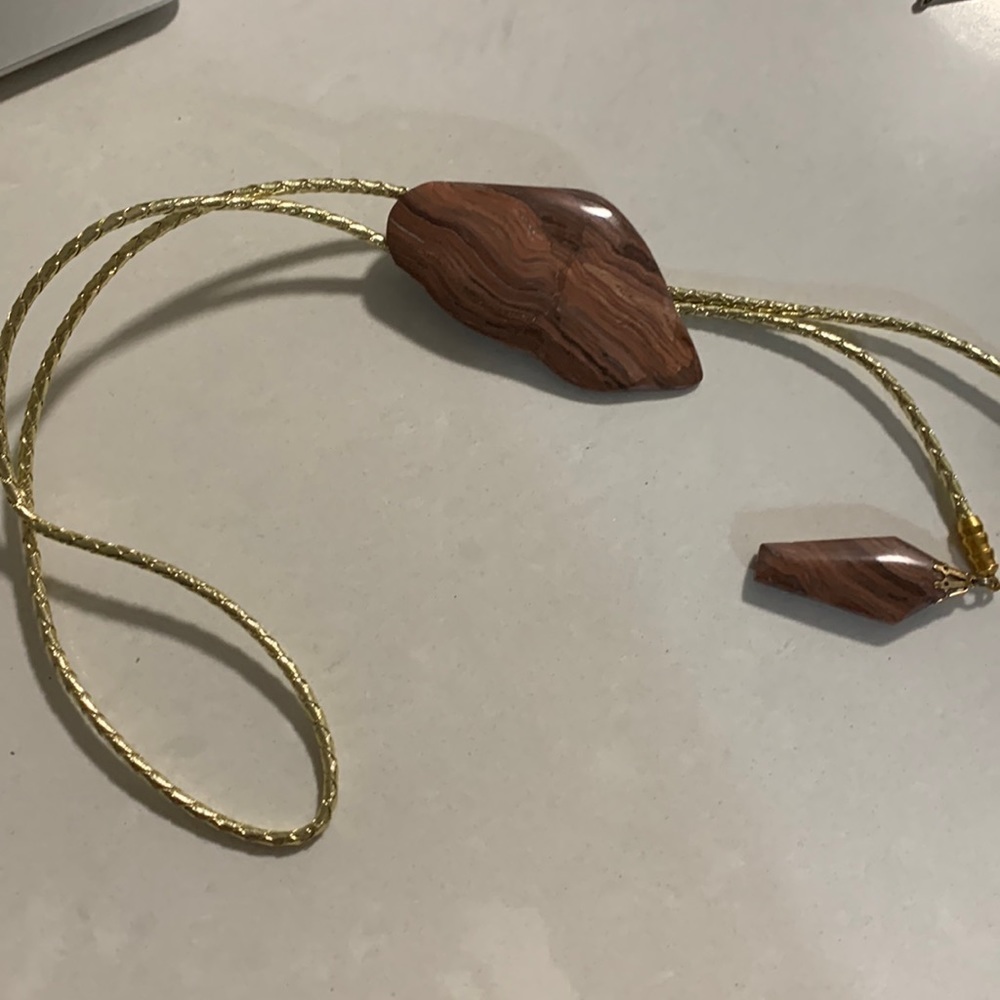 ROCK Pendant Bolo Tie 17”